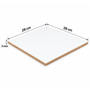 Bandeja Torta Mdf 28cm X 28cm X 3mm
