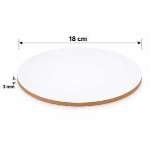 Bandeja Torta Redonda Mdf 18cm