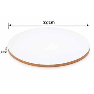 Bandeja Torta Redonda Mdf 22cm