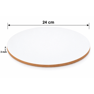 Bandeja Torta Redonda Mdf 24cm