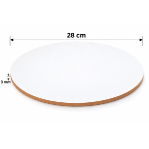 Bandeja Torta Redonda Mdf 28cm