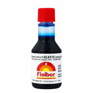 Colorante Liquido Celeste Fleibor X 30 Cc