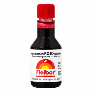 Colorante Liquido Rojo Fleibor X 30 Cc